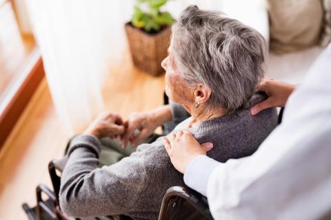 A older woman with age-related disability would benefit from a coordinated LTSS care plan 